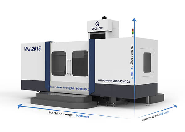 size of horizontal machining center-WJ-2015