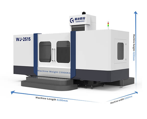 size of horizontal machining center-WJ-2515