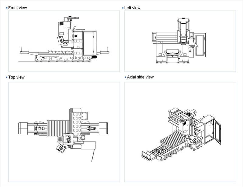 views of gantry milling machine vm-1320nc