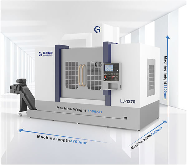 size of vertical machining center-LJ-1270